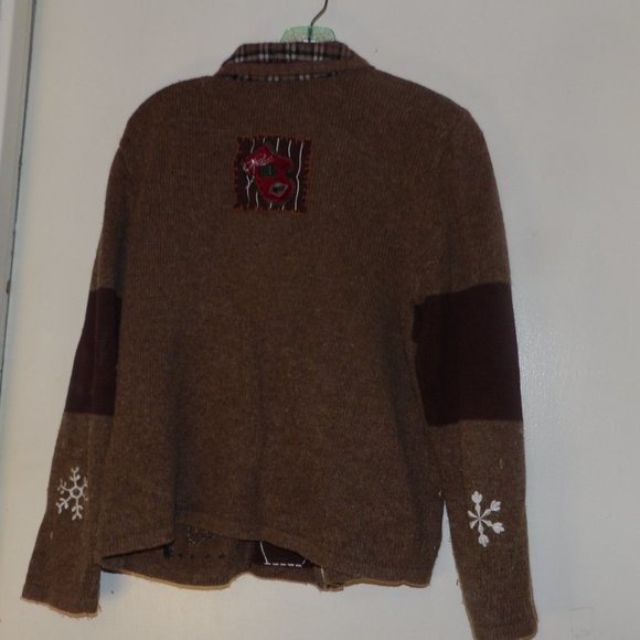 Segue Ho Ho Ho Ugly Christmas Sweater Ramie Blend Sz M - Picture 6 of 6